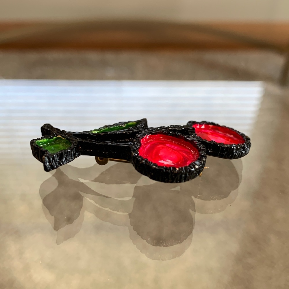 Vintage Cherry Pin - Picture 3 of 16